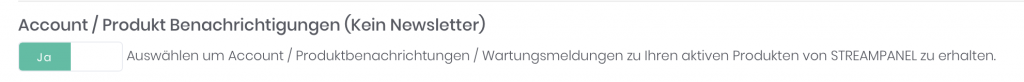 Hinweis für Bestandskunden mit SHOUTcast V2.6 Hinweis für Bestandskunden mit SHOUTcast V2.6