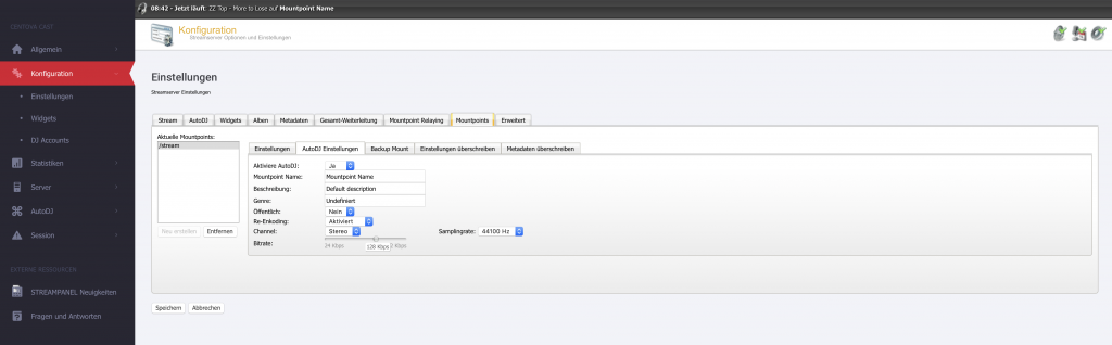My streamserver shows a wrong bitrate as ordered / configured My streamserver shows a wrong bitrate as ordered / configured